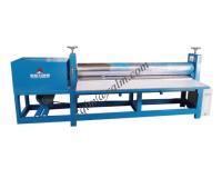 Press and exhaust sponge machine